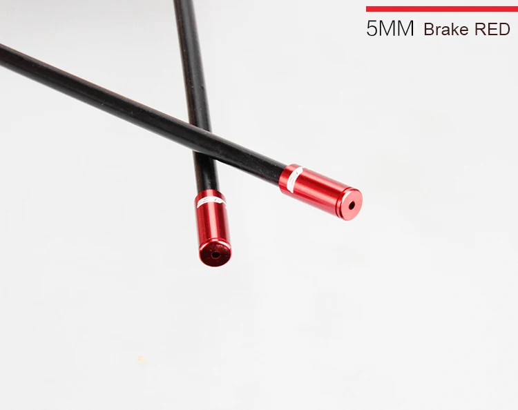 GUB 100 шт 4 мм/5 мм велосипедный рычаг переключения тормозного кабеля Корпус колпачок линии наружные обжимные наконечники кольцо наконечник внутренний кабель корпус конец - Цвет: 5mm red
