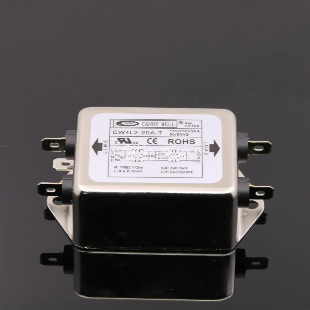 1 шт. разъем питания CANNY WELL EMI фильтр CW4L2 10A 20A T Расширенный AC110V 250V|Усилители
