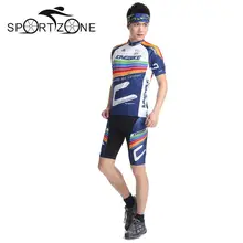 Для мужчин Велосипедный Спорт Костюмы дышащая короткий рукав Велоспорт Джерси Спорт на открытом воздухе Велосипедная форма комплект