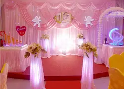 10ft x 20ft ярко-розовый свадьба фон занавес Свадебные украшения