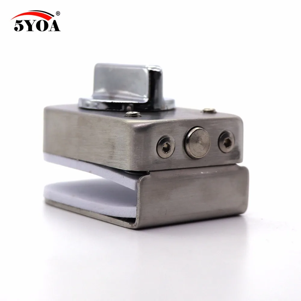 Us 11 89 Glass Door Lock Latch Stainless Steel Rotary Knob Open Close Home Hotel Bathroom Use 10 12mm Door Lock Aluminium Alloy Core In Access