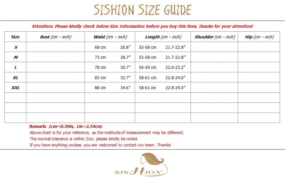 VD0561 SIZE INFOR.