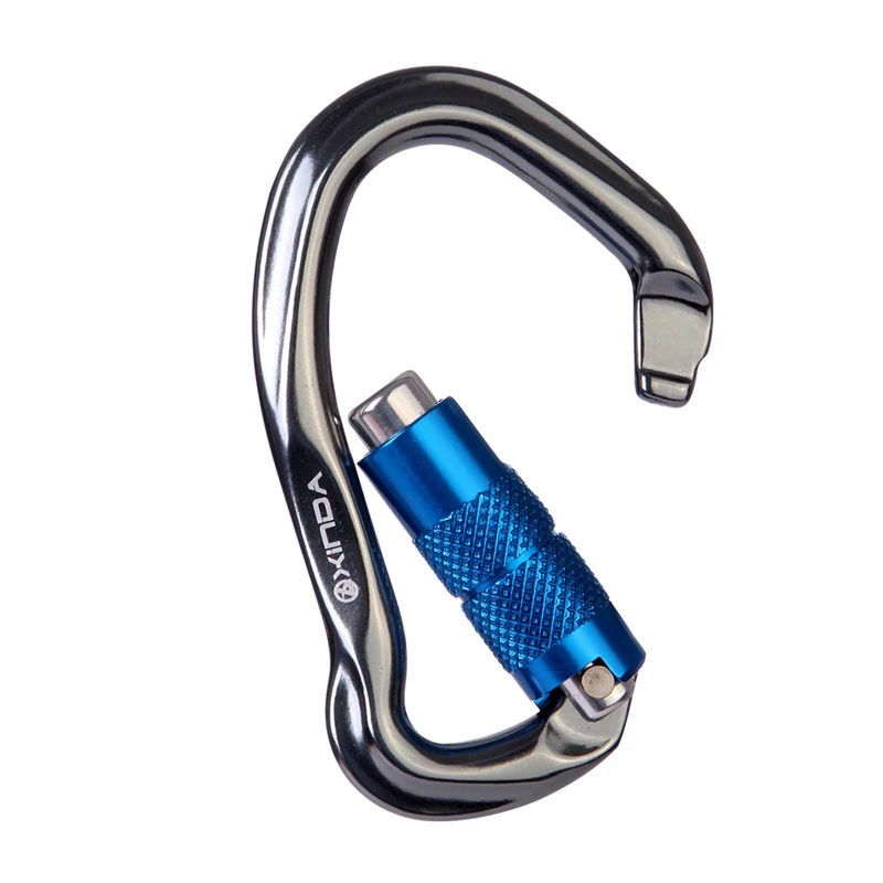 FreeShipping High quality 23KN Climbing Lock Safety Buckle Quickdraw