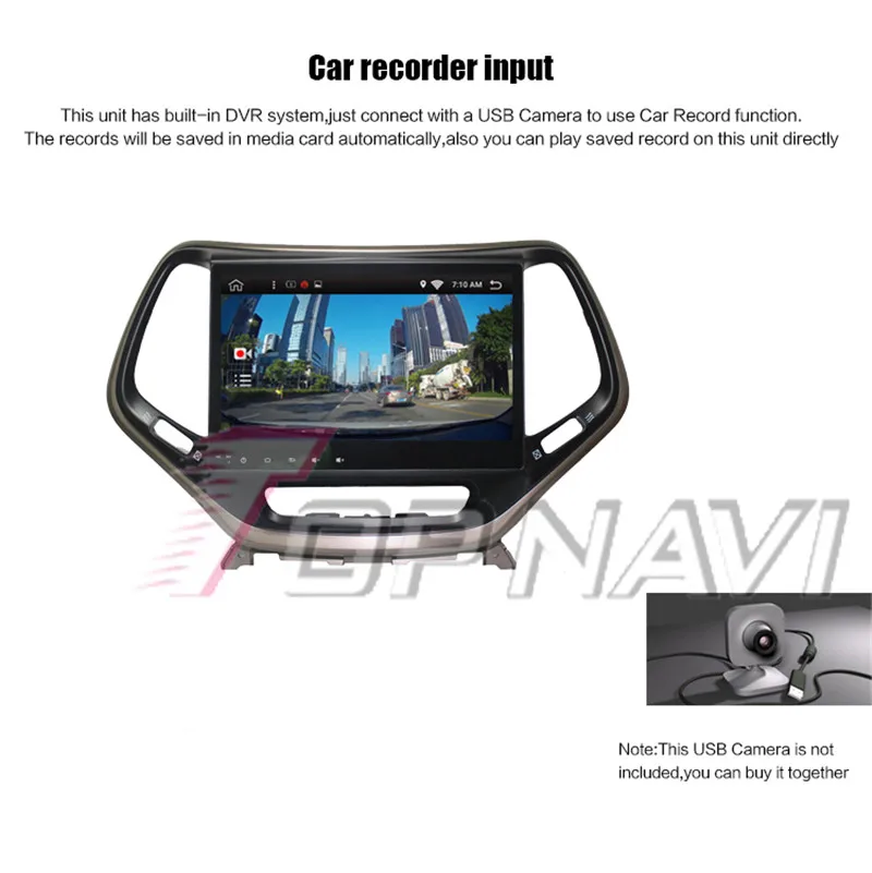  2 din  For Jeep Cherokee 2016