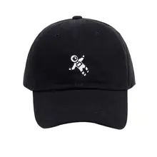 Спортивная Кепка космонавта, вышивка, 4 цвета, унисекс, модный Регулируемый головной убор, хлопковая Повседневная шапка