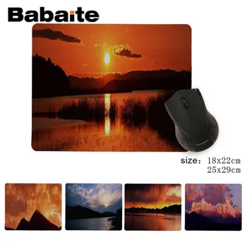 

Babaite Simple Design Beautiful Sunset DIY Design Pattern Game mousepad Gamer Speed Mice Retail Small Rubber Mousepad