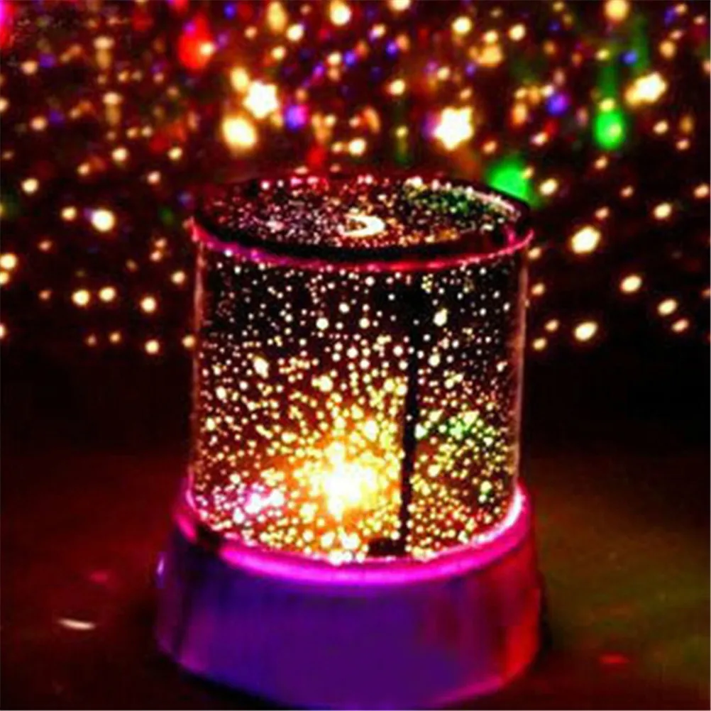 

1PC Colorful Led USB Projection Lamp Projector Starry Sky Star Moon Master Children Kids Baby Sleep Romantic Lamp