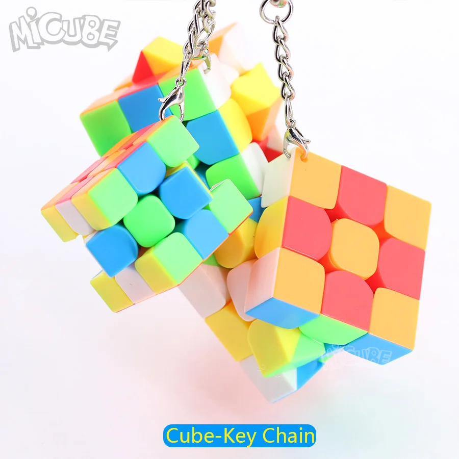 Micube Mofangjiaoshi 3x3x3 брелок мини Кубик скорость головоломка Stickerless 30 35 40 45 50 мм кубики игрушки для детей
