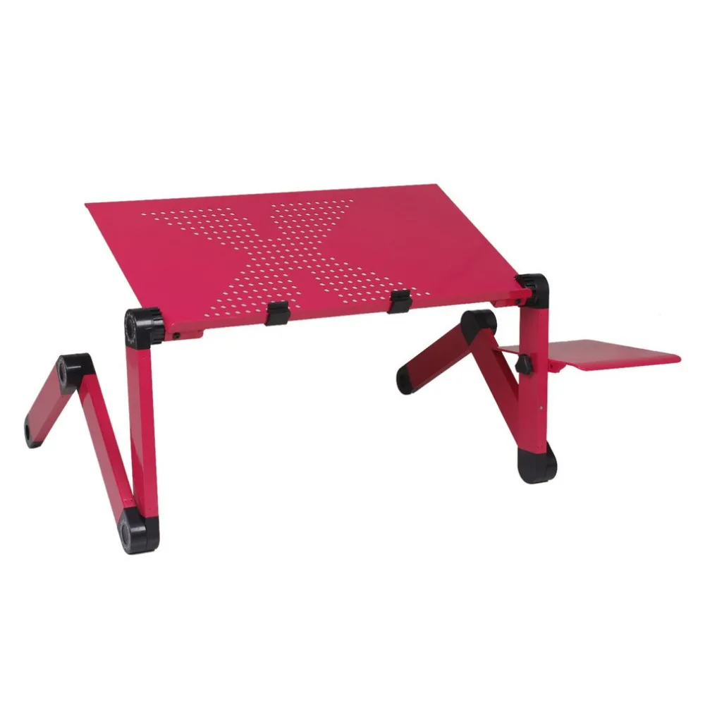 Aluminum Alloy Computer Stand Portable Adjustable Foldable Laptop Notebook Lap PC Folding Desk Table Vented Stand Bed Tray