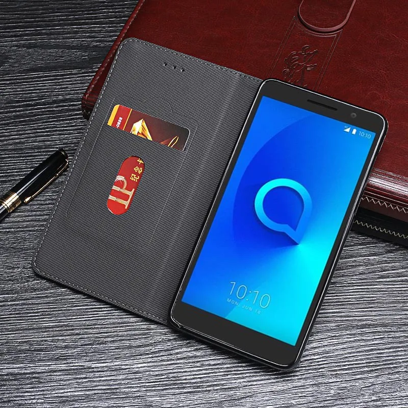 Для Alcatel 1 Case 5," Чехол, роскошный флип-Бумажник PU кожаный чехол для Alcatel 1 Alcatel1 защитный чехол для телефона Ретро Чехол-кошелек