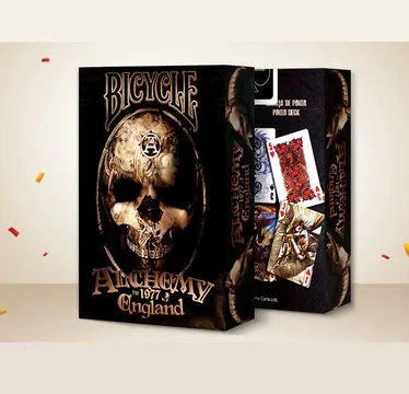 

Black core Paper Alchemy England Deck Playing Cards Advanced Paper Pokerset Magic Tricks Gift Collection Pokers 63x88mm