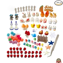 100 шт. украшения для миниатюрных садов комплект DIY Фея садовый игрушечный дом Декор микро пейзаж садовые украшения Миниатюрный Корабль дома