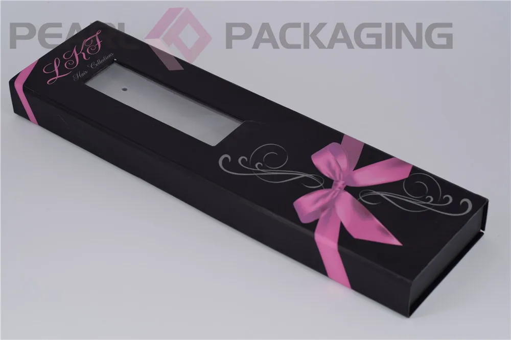 

Hair Extension Packaging Box, Personalized Custom Hair Extension Box for Small Vendors, Low Minimum Order Quantity