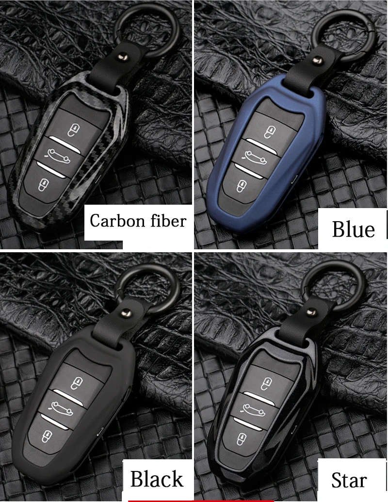 Автомобильные аксессуары для peugeot 308 3008 2008 508 4008 408 5008 ключ сумка крышка Алюминий сплав защитные Декоративные Чехлы для автомобильных ключей