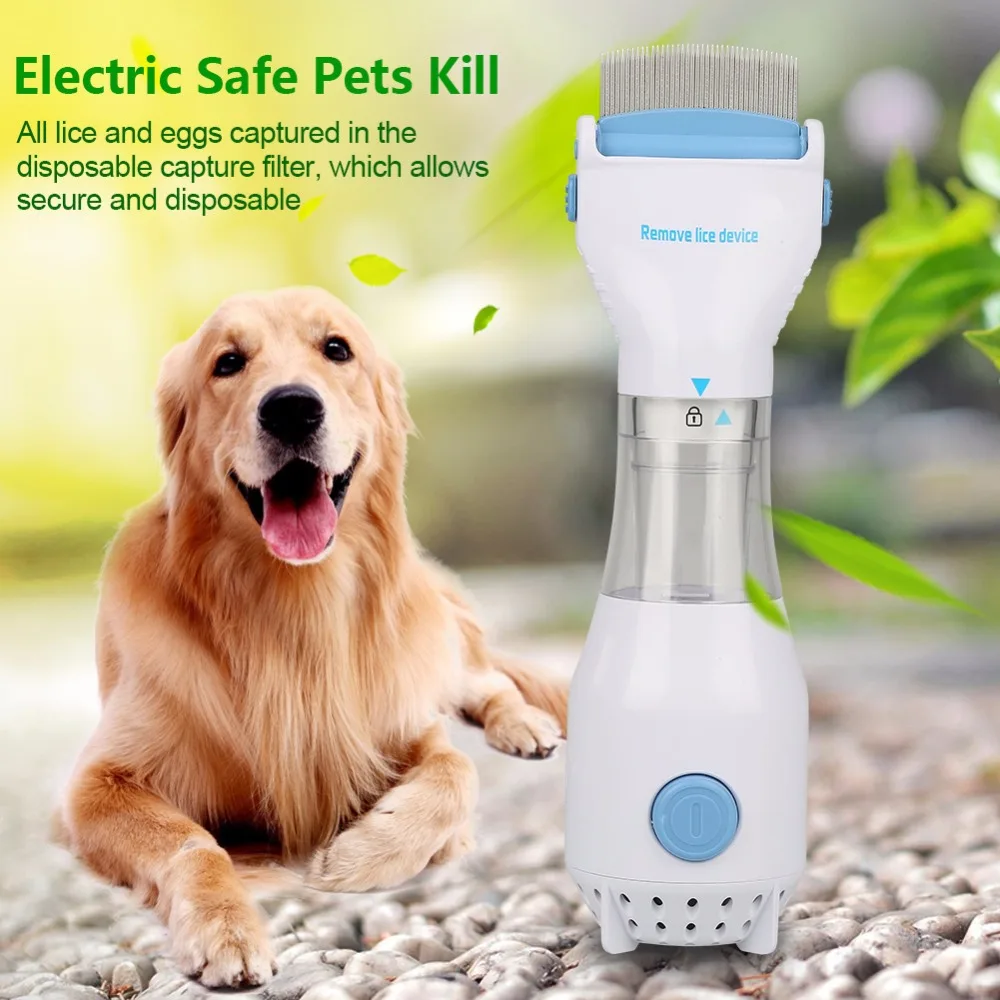 

Electric Head Lice Comb Terminator Anti Removal Kill Lice Cleaner Puppies Fleas Electronic Lice Comb For Cat Dog Pet Supplies Vi