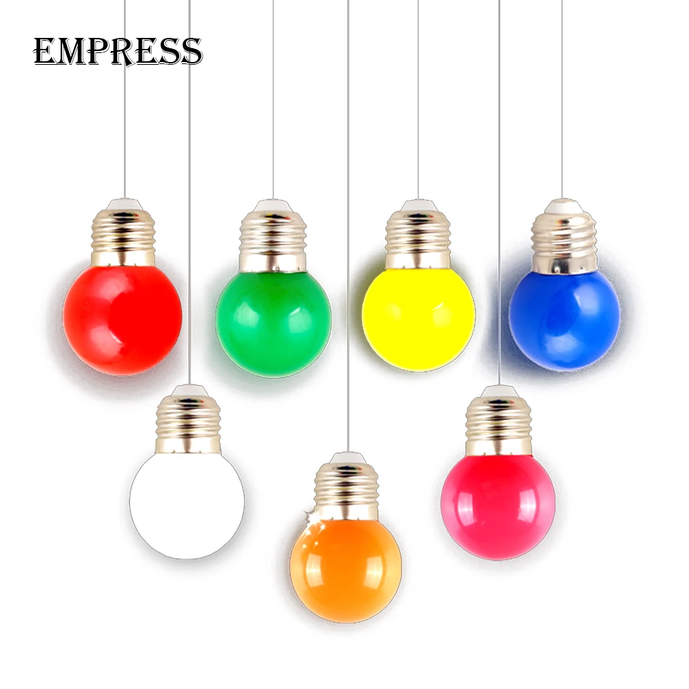 Lamparas Led bombilla lámpara LED colorido Bombillas E27 G45 220 V LED SMD 2835 colorido bombilla Lampada Luz linterna LED