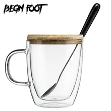 Bodum французская пресс-машина двухслойная термостойкая стеклянная кофейная чайная кружка с полосками для молока ручка с крышкой ложки стекло es Vaso Copo подарок