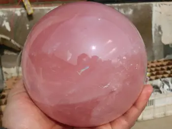 

2950g(6.49 lb) Natural Rose Quartz Crystal Sphere Ball Loving