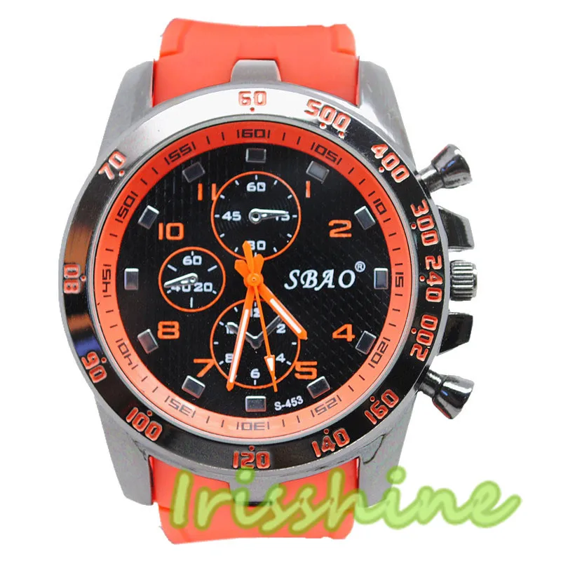 Irisshine #7024 Watch Stainless Steel Luxury Sport Analog Quartz Modern Men Fashion Wrist Watch relogio masculino