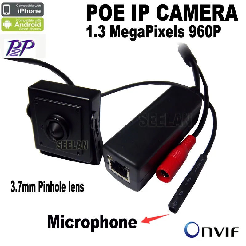 960 P мини IP Камера POE супер мини POE IP Камера с микрофоном 3.7 мм объектив ONVIF 2.0 P2P Дистанционное управление поддержка мобильных