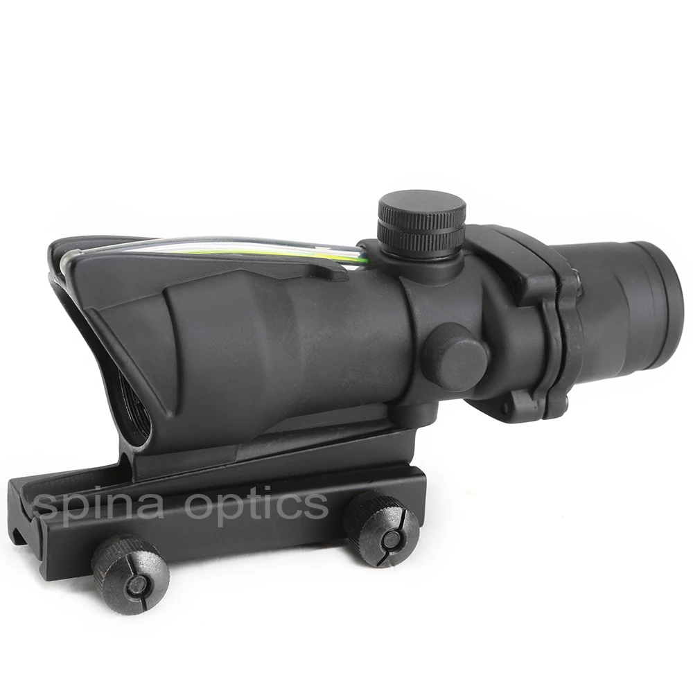 Тактический в стиле ACOG 1X32 зеленая точка прицел оптика Настоящая зеленая ткань зеленая точка для охоты