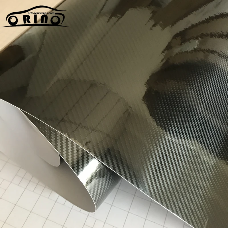 5D Black Carbon Fiber Vinyl Wrap-3