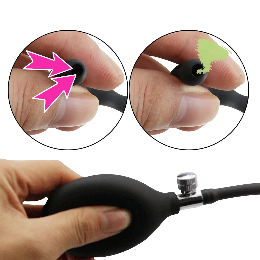 Inflatable Urethra Catheter Tube Male Penis Plug Urethra Block Horse Eye Stimulation Rod Urethral Sound Dilator Sex Toy for Man