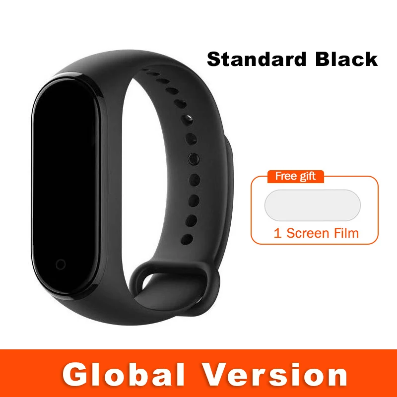 Global Mi Band 4 Глобальная версия опционально Xiaomi mi Band 4 умный Браслет Пульс фитнес 135 мАч большой цветной экран Bluetooth 5,0 mi band - Цвет: Global Mi Band 4
