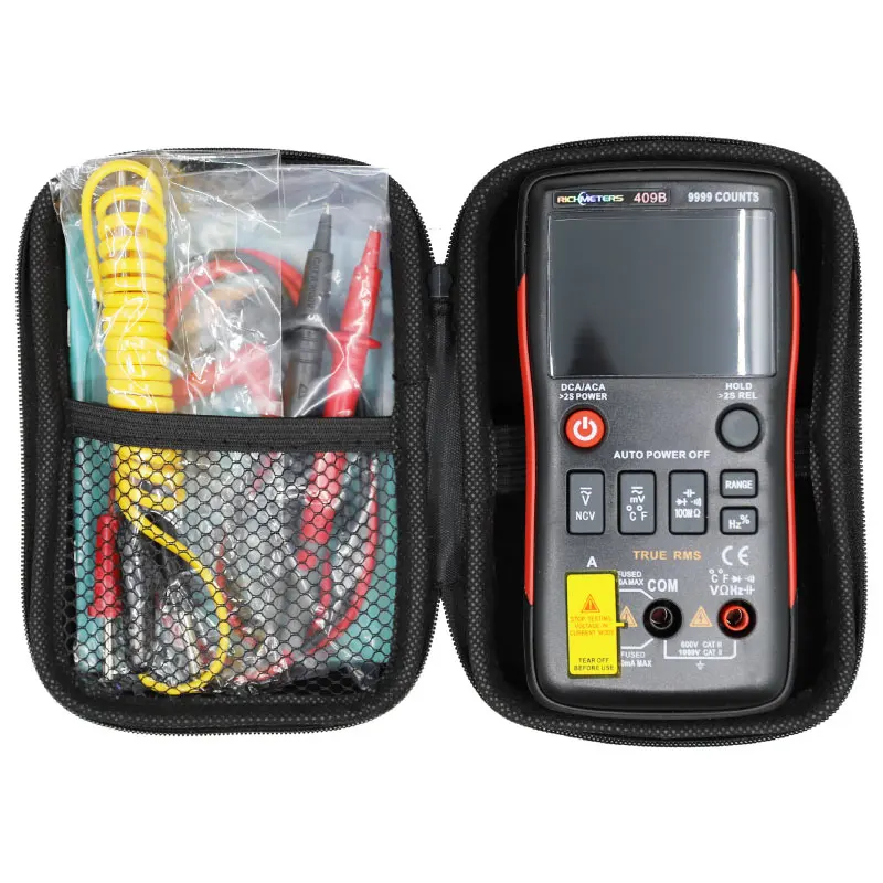 

RM409B Digital Multimeter Button 9999 Counts With Analog Bar Graph AC/DC Voltage Ammeter Current Ohm Auto/Manual