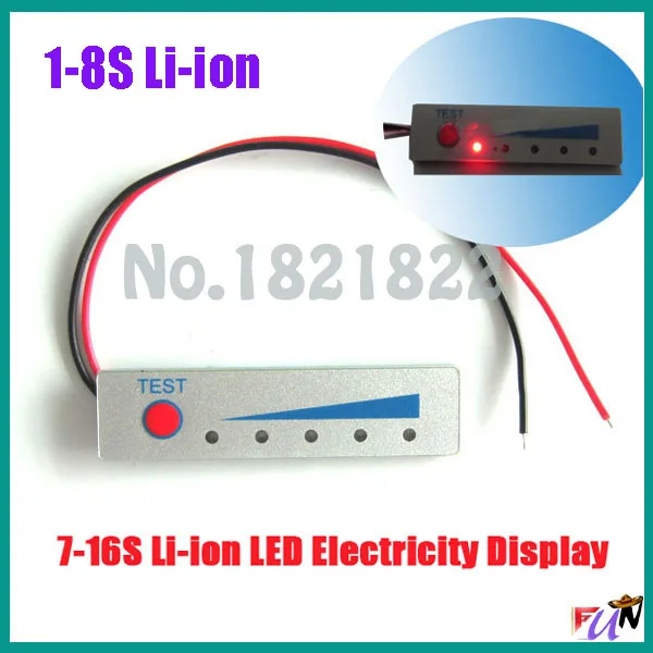 

1-8S Li-ion LED battery Electricity display board electronic display board battery showed display board