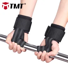 TMT Antislip Повязку Металла hasp Дышащие ромбической матрица ткани Фитнес Гантели Обучение Запястье Большим Пальцем Поддержки Ремни Защиты