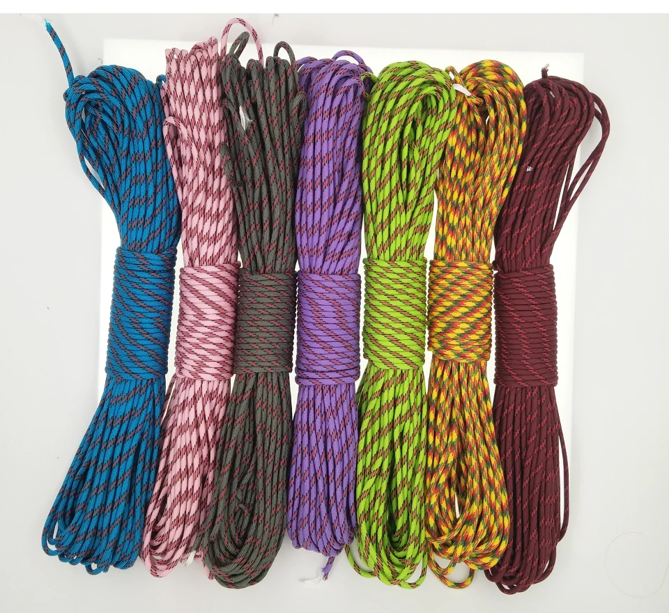 YOUGLE Paracord 550lb парашютный шнур веревка Mil Spec Тип III 7 Strand 100FT 31 м оборудование для кемпинга Скалолазание Веревка 116-122