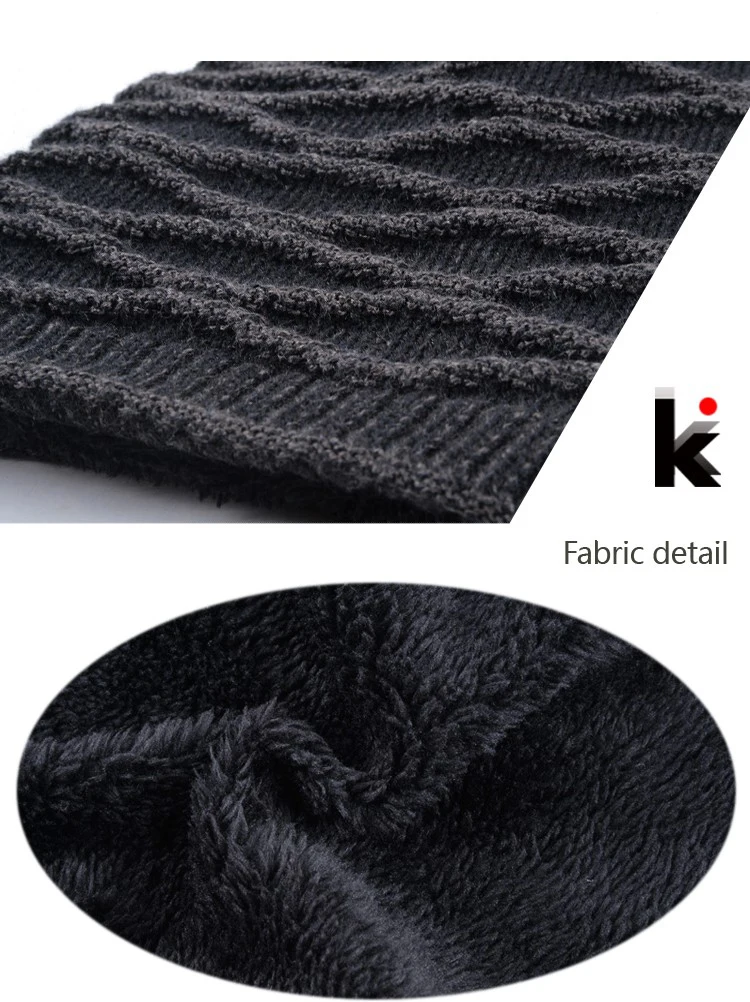 Зимняя шапочка мужчины шляпа воды рябь чулок Кепка Мужская skullies вязаные шапки плюс бархатные толстые капот шапочки для мужчин gorro