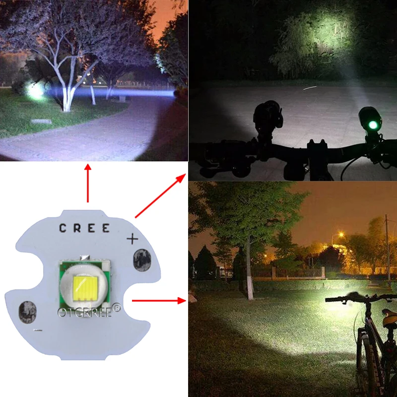 1 шт. CREE XML XM L T6 LED U2 10 Вт Холодный белый Теплый синий красный зеленый УФ