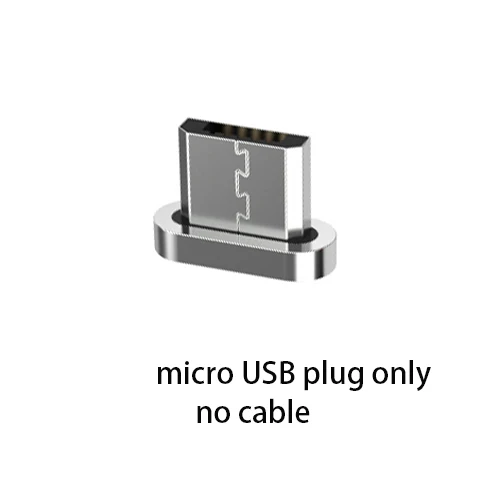 Micro USB Plug WSKEN Lite1 микро USB кабель Быстрая зарядка Магнитный кабель USB Магнитная Зарядка для iPhone зарядный кабель 1 м - Цвет: Micro USB Plug