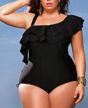 Вода принцесса Купальники больших Расширенный диапазон размеров размер Цельный