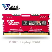 Vaseky 4gb 8gb 4g 8g laptop, módulo de memória ram notebook computador pc3 ddr3 12800s 12800 1600 mhz 1600 mhz ram