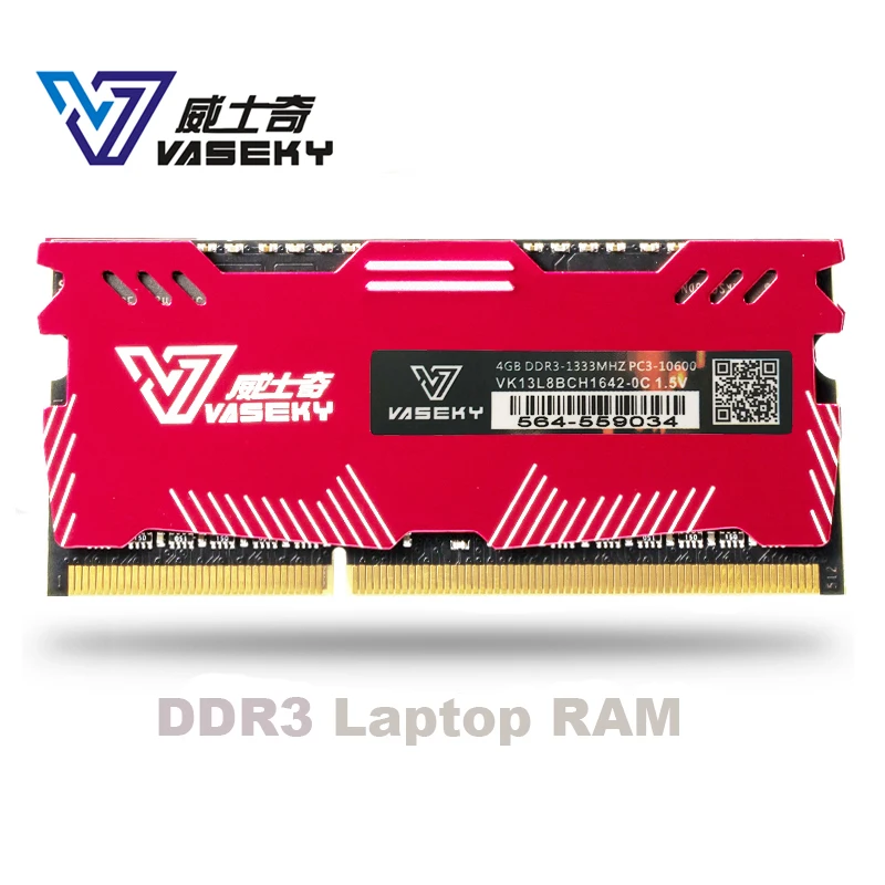 Цена Vaseky 4GB 8GB 4G 8G лэптоп ноутбук Память ram Memoria модуль компьютера PC3 DDR3 12800S 12800 1600 MHZ 1600 MHZ ram