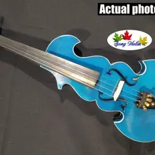 Лучшая модель SONG Brand master blue 4/4 электрическая скрипка, твердая древесина#5781