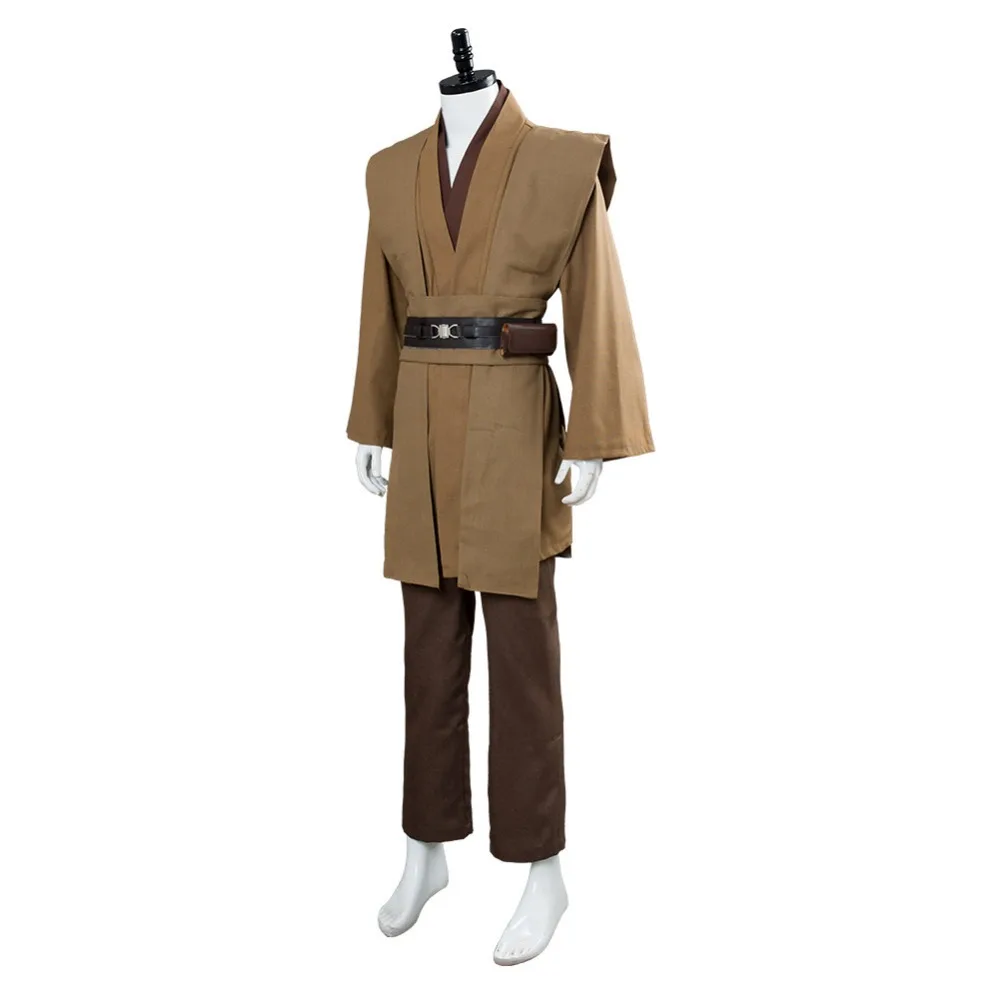 Star Cosplay Wars Kenobi Jedi Cosplay Costume TUNIC Brown Jedi Robe Halloween Carnival Costumes image 3