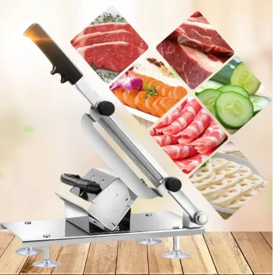 Кухонные инструменты машина для нарезки мяса сплав+ нержавеющая сталь бытовая ручная регулируемая толщина мяса и овощей слайсер гаджет