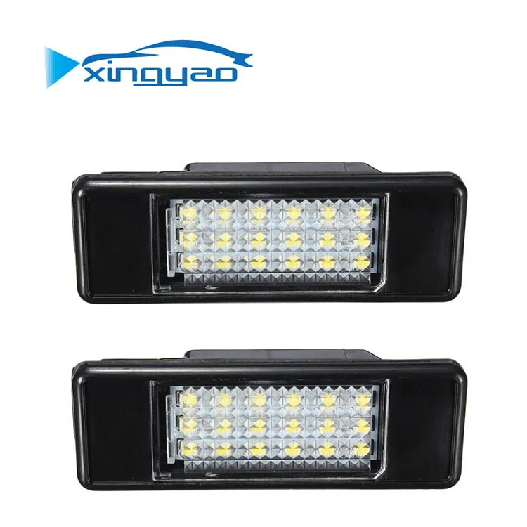 

High Quality car LED License Plate Lamp for peugeot 207 307 308 407 508 4008 Vehicle rear license plate lamp LED Luggage lamp