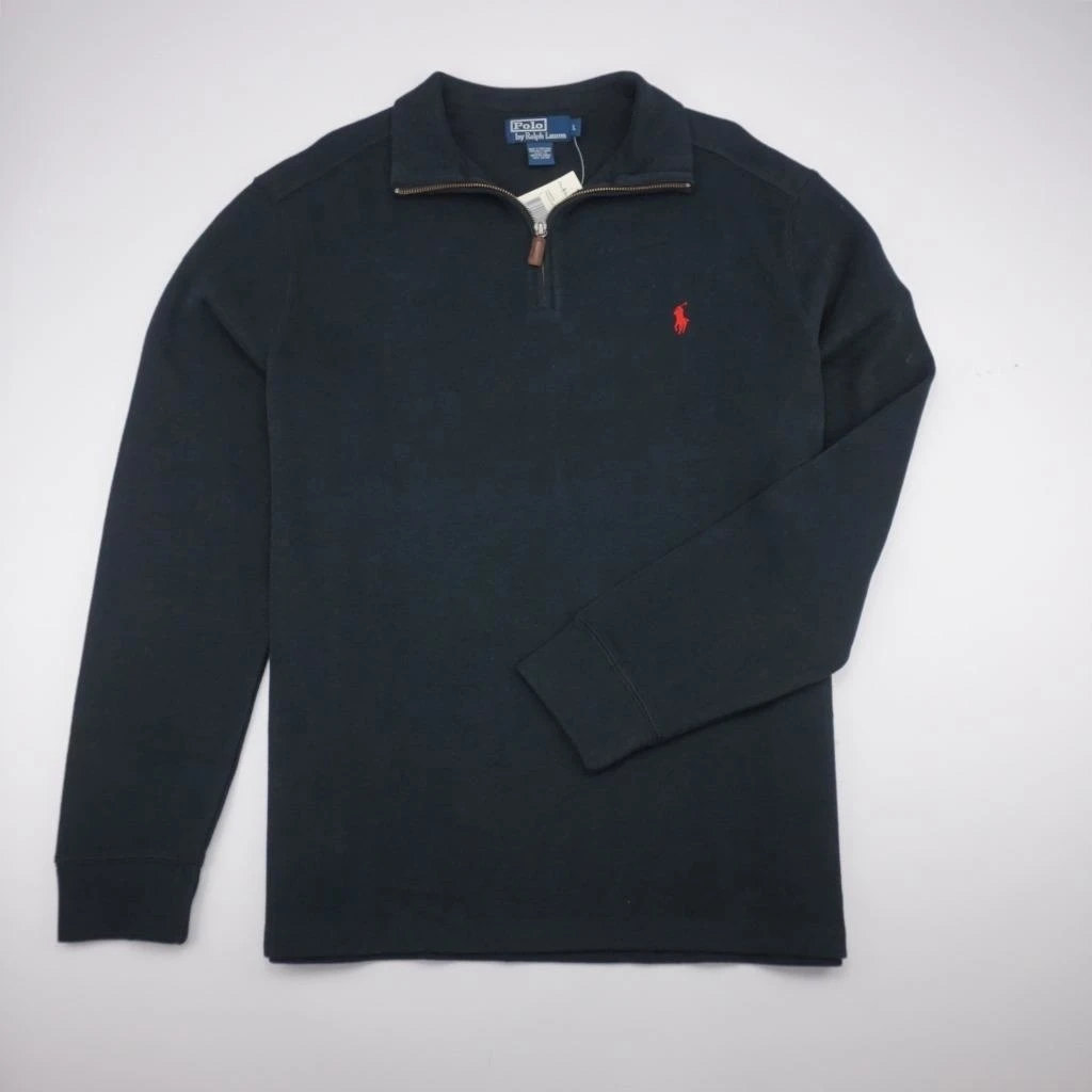 POLO RALPH LAUREN NIEUWE Franse Rib Half Zip Polo Trui Zwarte Mens L| | -  AliExpress polo ralph lauren aliexpress