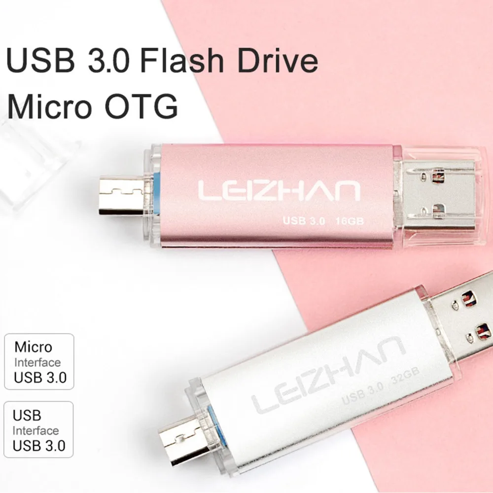 

LEIZHAN usb drive pendrive 3.0 64gb OTG USB Flash Drive Pen Drive 128gb micro usb memory stick 16gb Flash disk 32gb jump drive