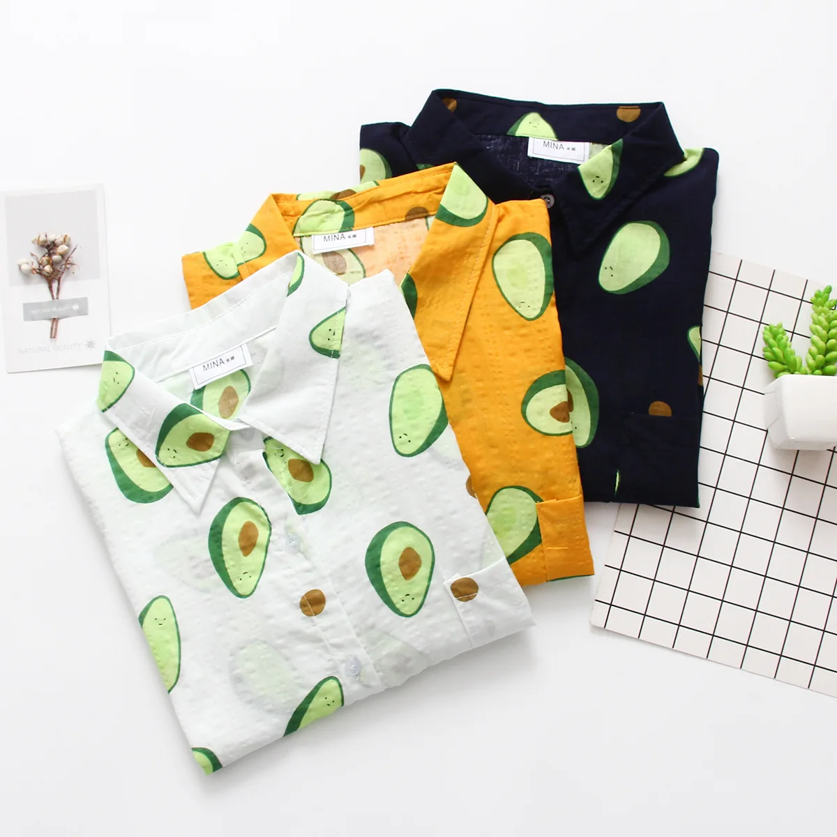 

Women Blouses Beach Style Short Sleeve Fruit Print Fashion Blouse 2019 Summer Boho Casual Womens White Yellow Shirts