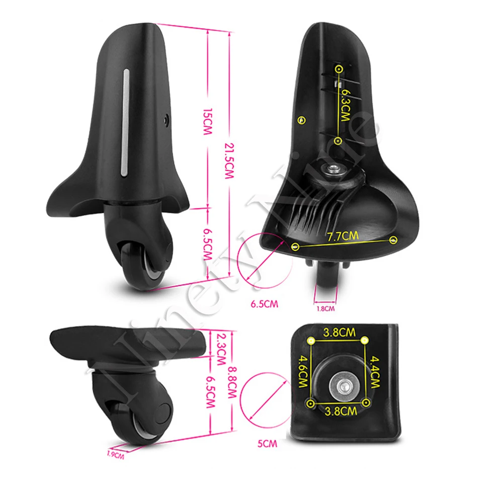 Сменные багажные колеса, сменные вращающиеся колеса, колеса для чемоданов, ремонт чемоданов из искусственной кожи Оксфорд