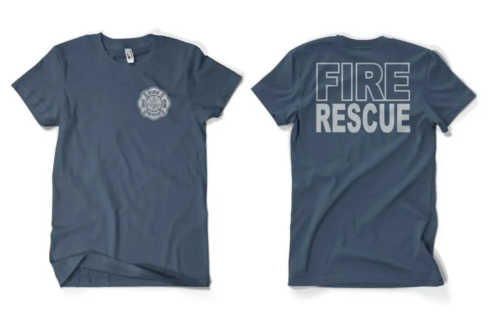Fire Rescue Duty Firefighter T Shirt 