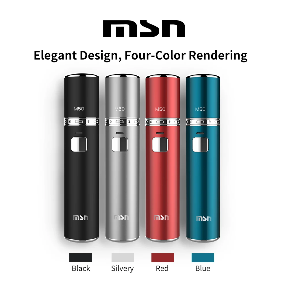 MSN M50 тепла не сжигания паров 1450 мАч батарея электронная сигарета Полная зарядка до 23 непрерывного дыма
