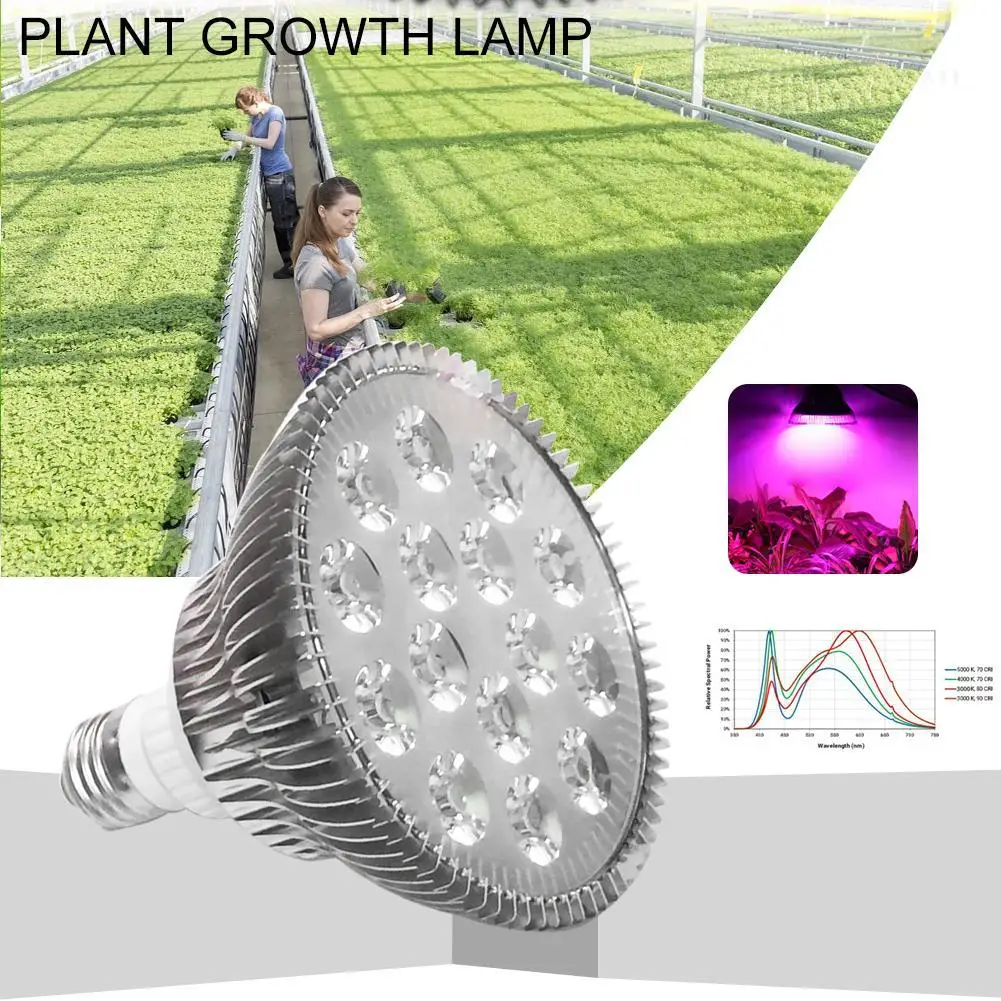 E27 полный спектр растений с/х Светодиодная лампа лампы освещения для семян hydro Цветочная теплица Вег Крытый сад гидропоники