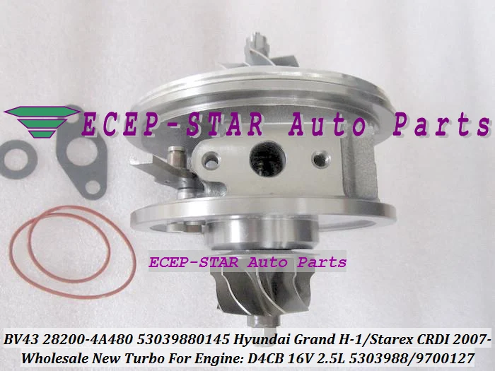 BV43 28200-4A480 53039880145 53039880127 Turbo Turbocharger For HYUNDAI H-1 Cargo Travel Grand Starex CRDI 2007- D4CB 16V 2.5L (3)